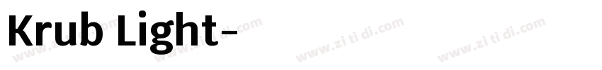 Krub Light字体转换